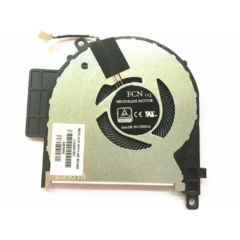 Cooler laptop OEM CPU COOLING FAN FOR HP ENVY 15-CP 15-CN 15M-CN 15T-CN 15M-CP 15Z-CP L23569-001 L20107-001 (4 PINS) ORIGINAL