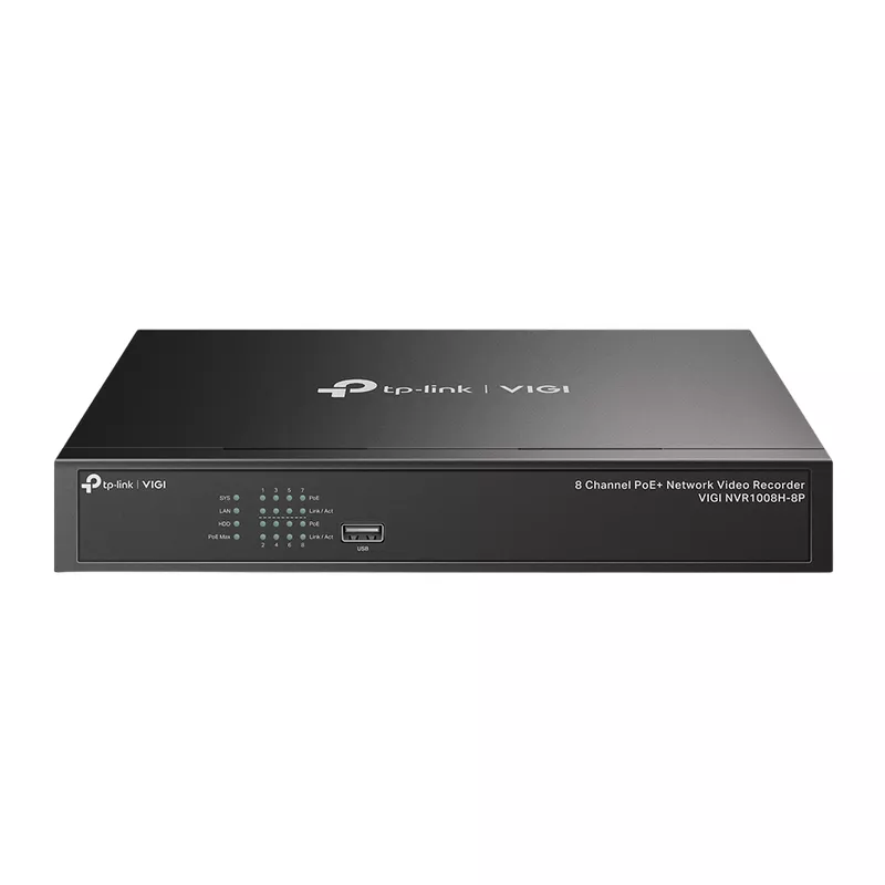 IP-камера TP-LINK TP-Link  8 Channel Network Video Recorder "VIGI NVR1008H-8P", 1xSATA, 8xPoE+, 53W Budget
