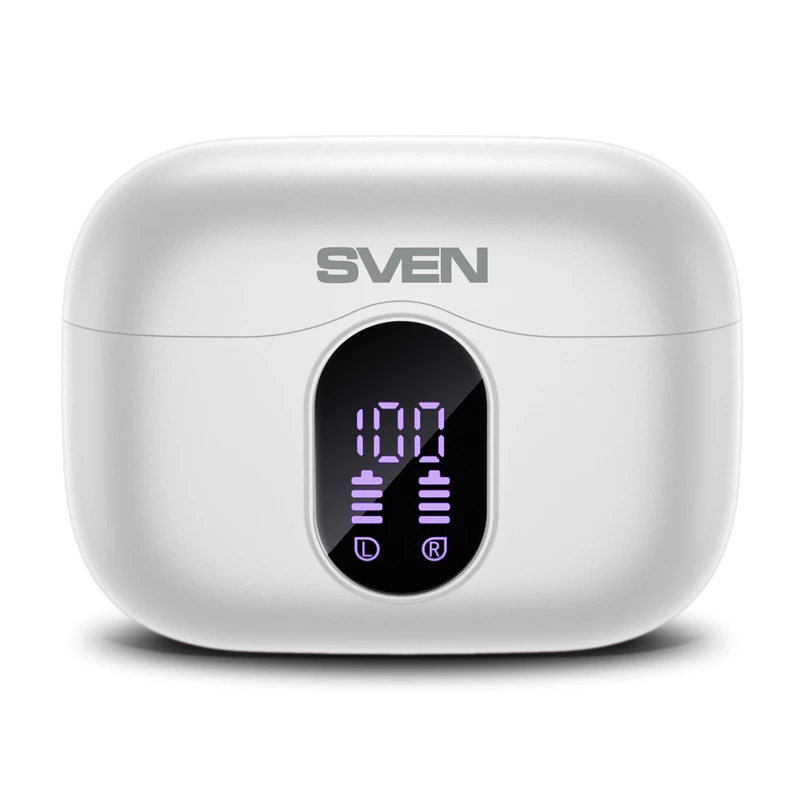 Беспроводные наушники SVEN True Wireless Earphones SVEN E-310B, White