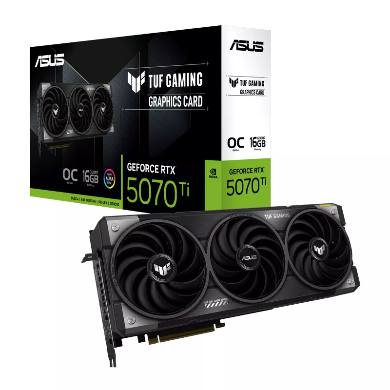 Placa video ASUS RTX5070TI 16GB GDDR7 TUF GAMING, (16 GB/256 bit)