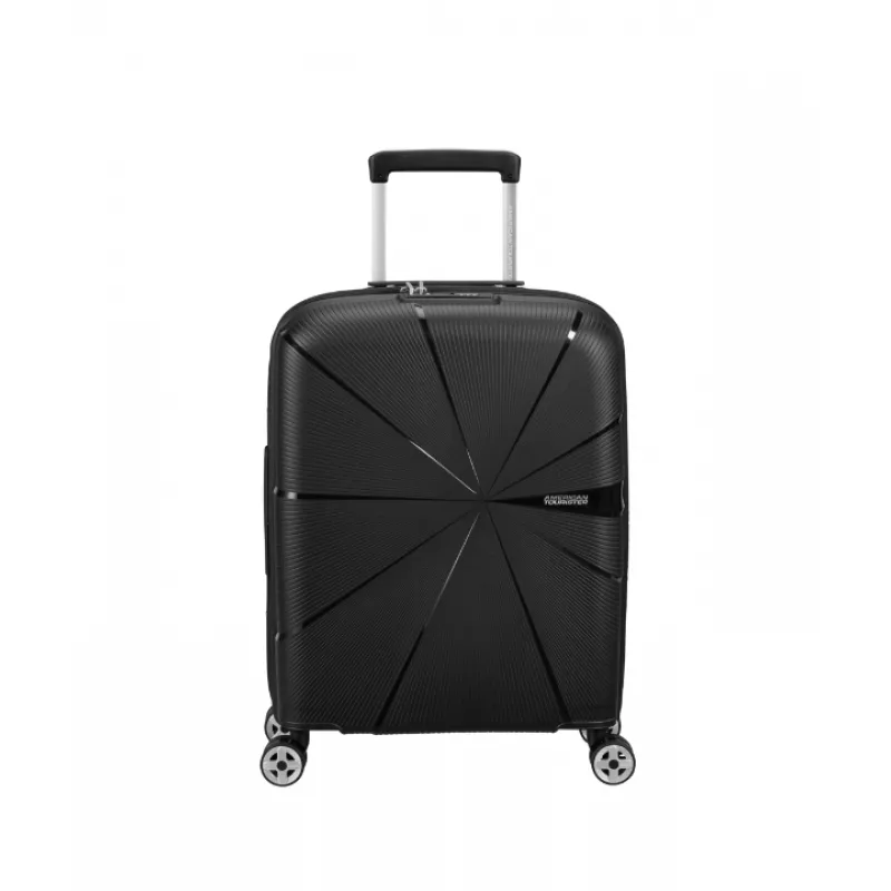 Valiza American Turister STARVIBE-VALIZA PE 4 ROTI 55/20 EXP TSA NEGRU