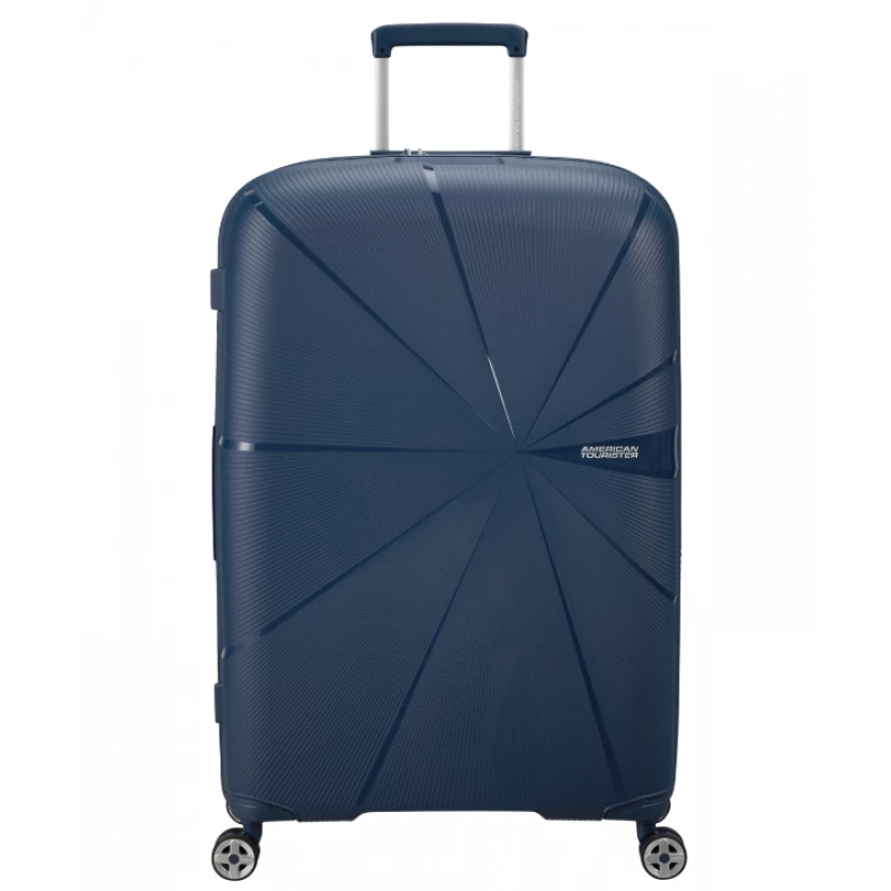 Valiza American Turister STARVIBE-VALIZA PE 4 ROTI 77/28 EXP ALBASTRU