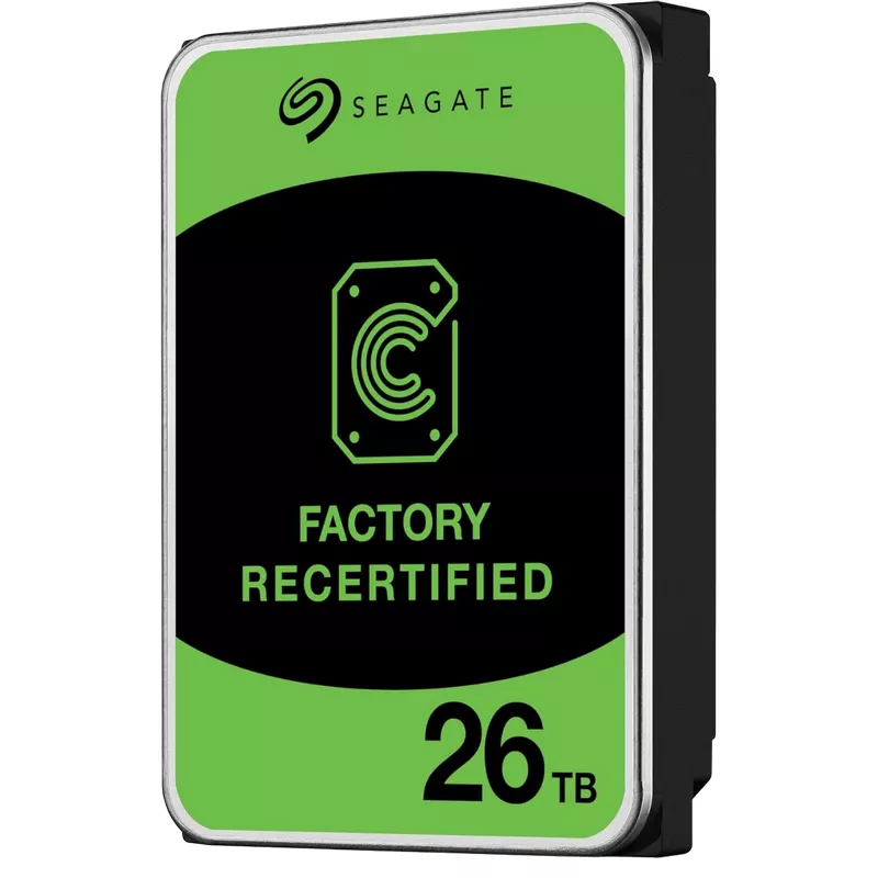 HDD SEAGATE 3.5" HDD 26.0TB-SATA- 512MB Seagate Exos (ST26000NM000C-FR), Recertified, Enterprise, CMR, 7200rpm, 2.5M (MTBF)