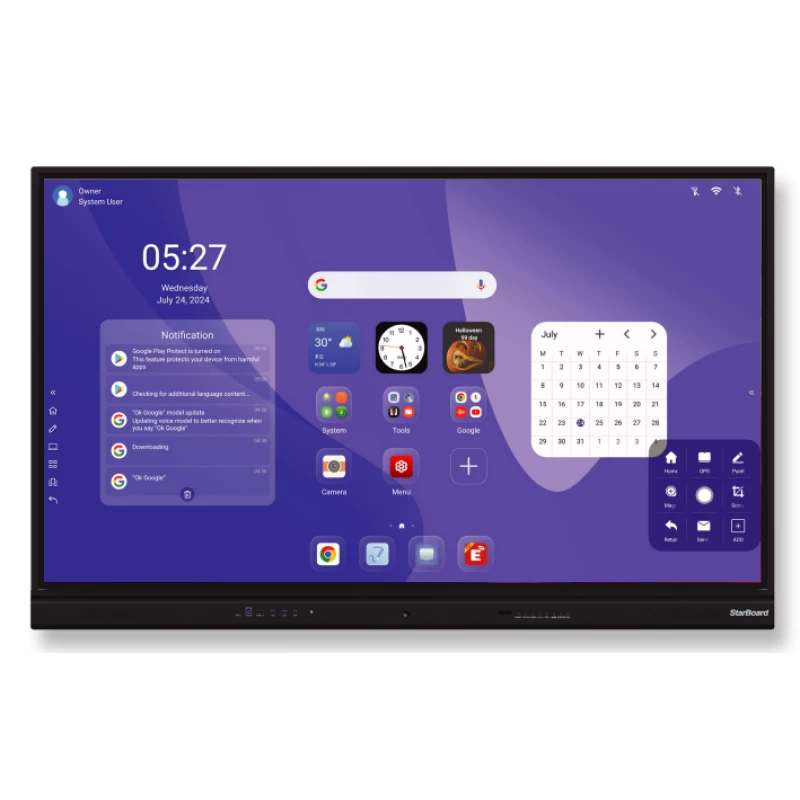Interactive Display StarBoard INTERACTIVE DISPLAY  IFPD-YL5U-75: 75", 4K TOUCH, ANDROID 14, 8/128GB