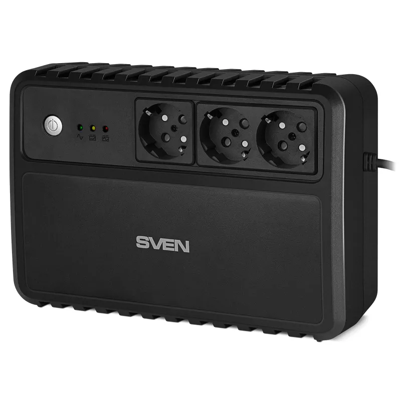 UPS SVEN UPS  UP-L800, 800VA/400W, LINE INTERACTIVE, AVR, LED, 3*SHUKO SOCKETS