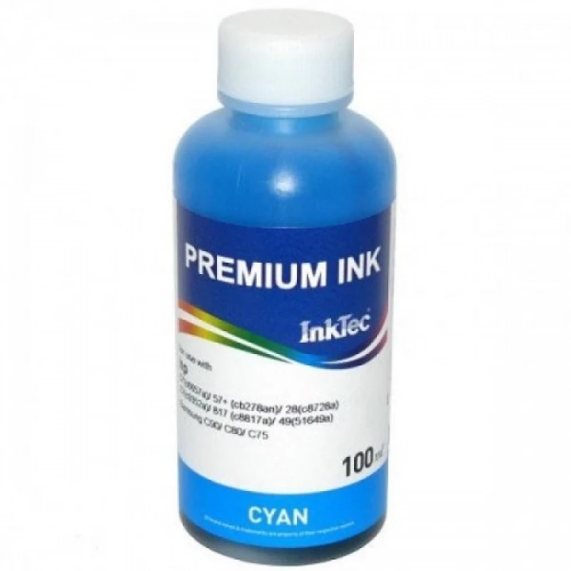 Картридж струйный INKTEC Compatible ink InkTec HP 100 ml Cyan Pigment H8940-100MC