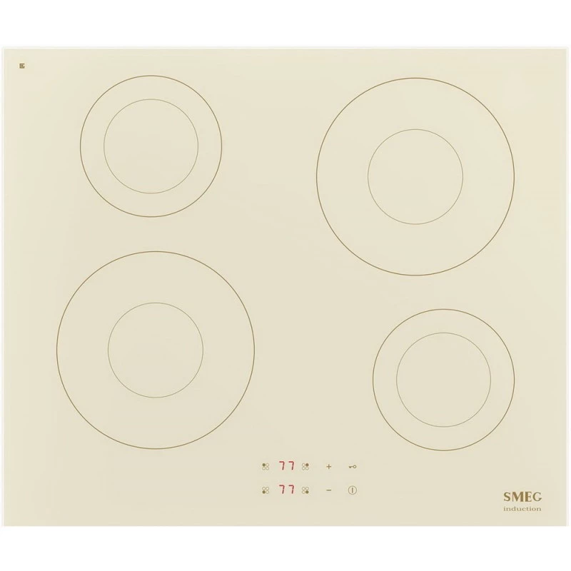 Plita incorporabila cu inductie SMEG SI2641DP, Beige