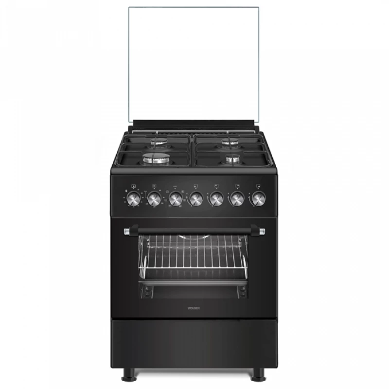 Aragaz combinat WOLSER ARAGAZ  WL-F 60602 BLACK FFD