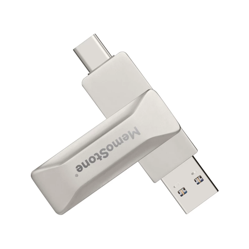 Флешка KingSpec EXTERNAL SSD 512GB MEMOSTONE SERIES  US1-512GB USB 3.2 GEN2 AND TYPE C INTERFACE, READ 560MB/S, WRITE 520MB/S, 3D NAND FLASH TLC. US1-512GB