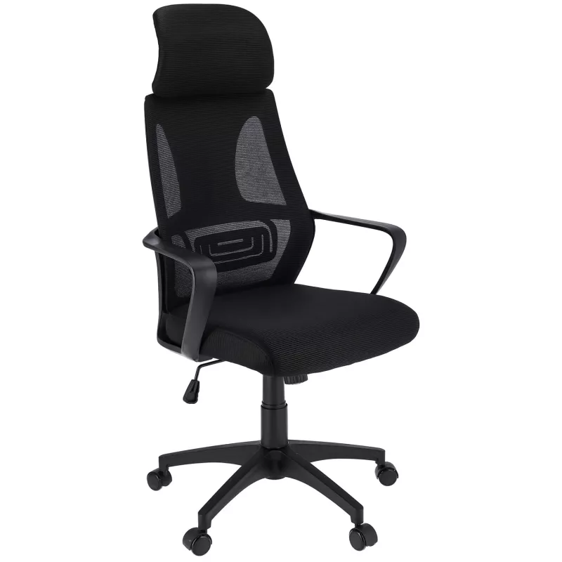 Fotoliu de birou Jumi SCAUN DE BIROU CU ROTI , FUTURA, 125X61X49CM, INALTIME REGLABILA, NEGRU CM-270688