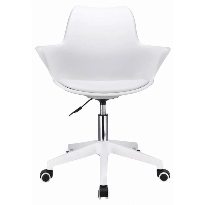 Офисное кресло Jumi Scaun de birou cu roti Jumi, INEZ, 85x60x28cm, inaltime reglabila, Alb CM-333826