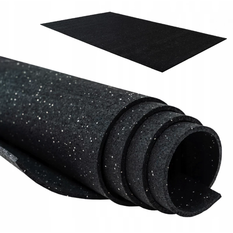 Covoras de gimnastica THUNDER COVORAS FITNESS MAT SOUNDPROOFING   (189X89X0,6 CM) BLACK