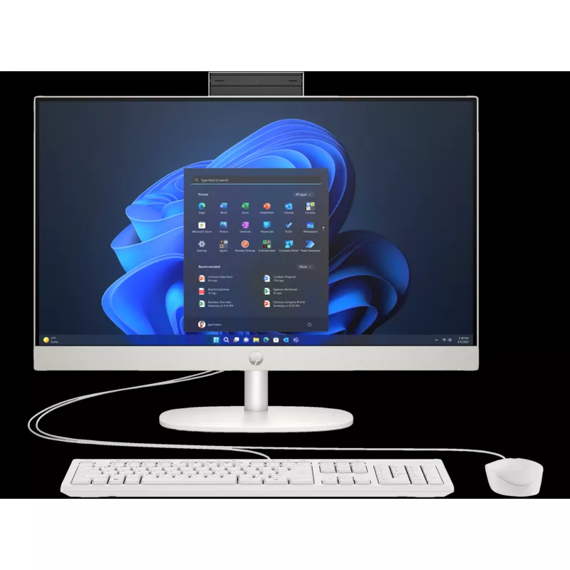 PC All-in-One HP PROONE 240 G10 AIO 24" | I3-N300 / 23.8 INCH AG FHD UWVA IPS 250 / 8GB DDR4 / 512GB M.2 SSD VALUE / DOS / USB K&M / REALTEK 8851BE WI-FI 6 +BLUETOOTH 5.3 / SHELL WHITE