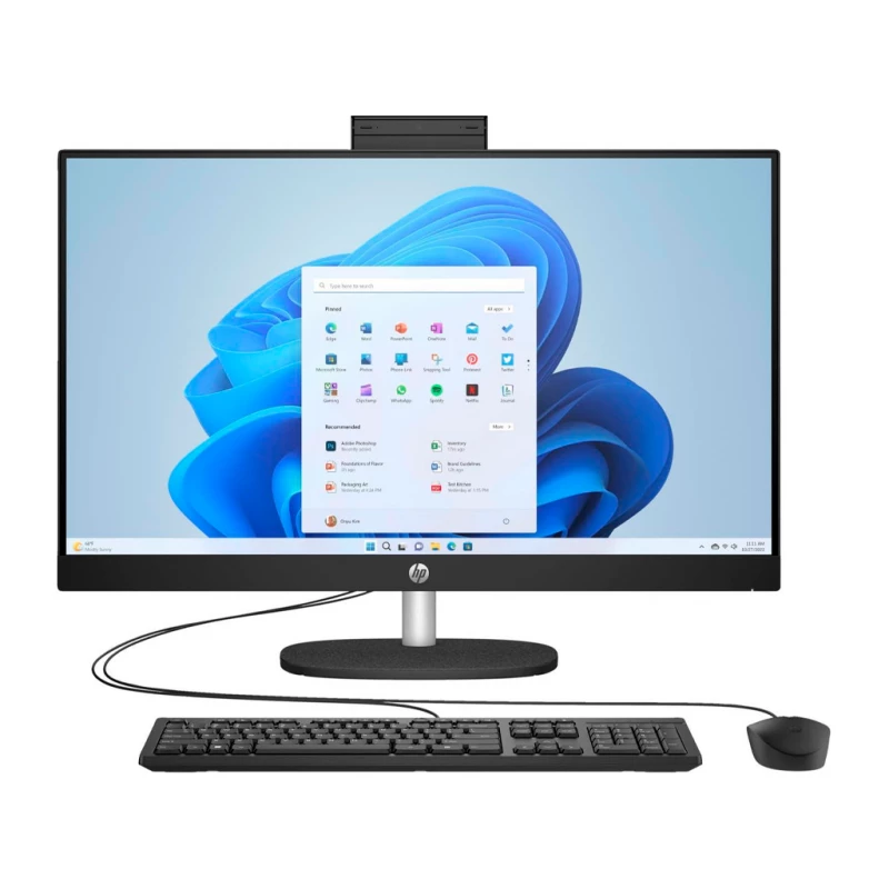 PC All-in-One HP ALL-IN-ONE 24-CR0066CI PC | AMD RYZEN 7 7730U (2.0-4.5GHZ, 8CORE) | RAM 16GB (2X8GB) DDR4 3200 SODIMM | SSD 1T 2280 PCIE NVME VALUE | 23.8 FHD ANTIGLARE IPS | FREEDOS 3.0 | WIFI 6 2X2 +BT  | USB K&M  | JET BLACK - HD CAMERA - PREMIUM |