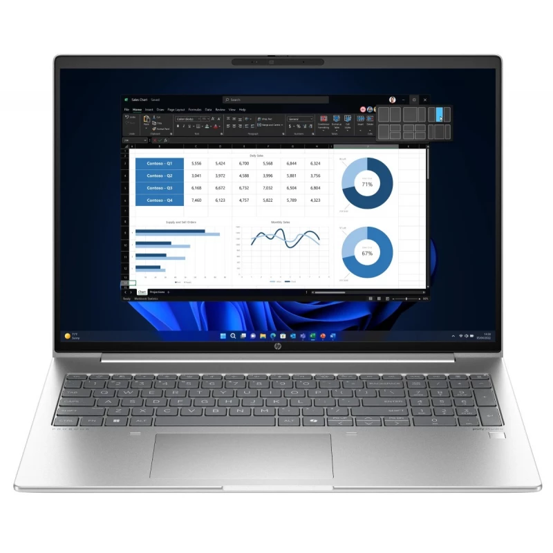 Ноутбук HP HP ProBook 465 G11 UMA Ryzen7 7735 (2.7-4.7GHz, 8Core) / 16.0 WUXGA UWVA 300 / 16GB DDR5 5600 / 512GB PCIe NVMe /W11p64/ Dual AryMic / Clickpad Backlit / Mediatek RZ616 Wi-Fi 6E +BT 5.3 / Pike Silver / FPS