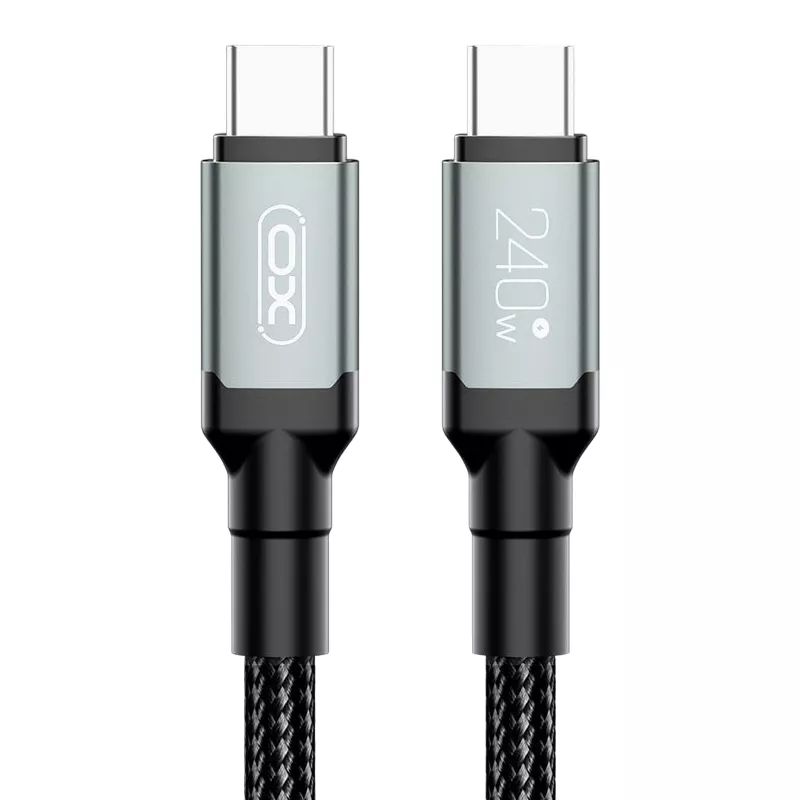 Кабель XO Type-C to Type-C Cable XO, 240W, 2m, NB-Q264B, Black