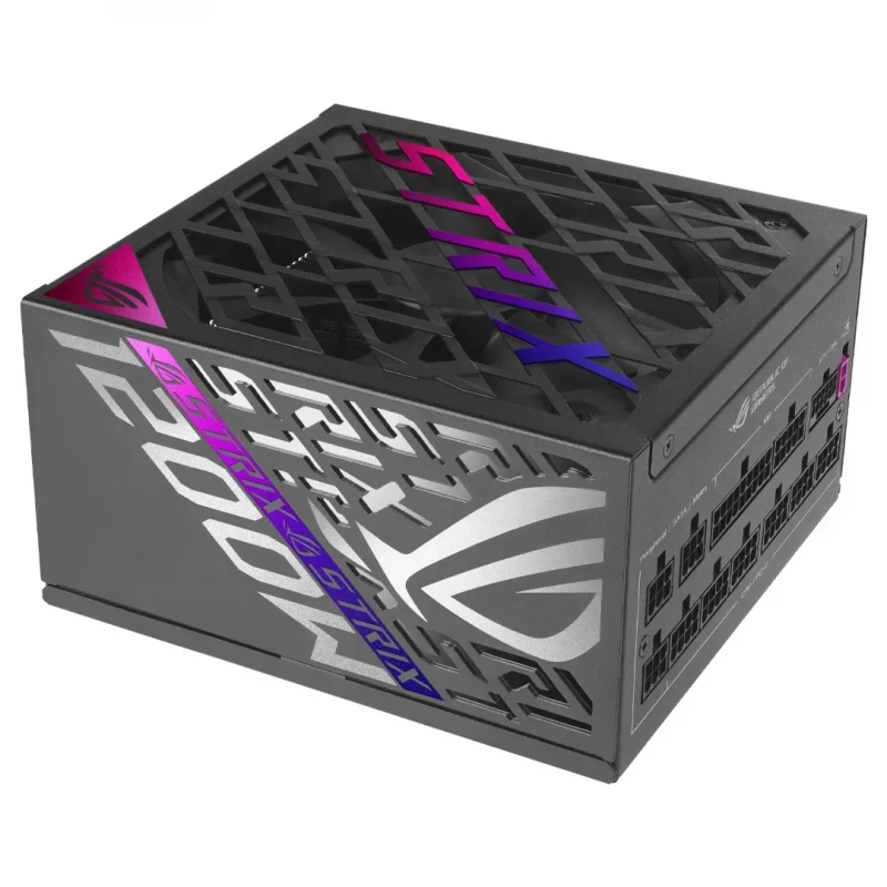 Блок питания ПК ASUS 1200W ATX Power supply ASUS ROG-STRIX-1200P-GAMING, 1200W, 80 Plus Platinum, ATX 3.1, PCI-E Gen 5 Cable, ROG heatsinks, 135mm Axial-tech fan, dual ball fan bearings, 0dB technology, fully modular cables (sursa de alimentare/блок питания)