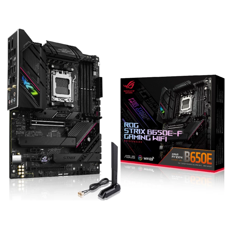 Placa de baza ASUS B650E MAX GAMING WIFI AMD B650, AM5, DUAL DDR5 8000+MHZ, PCIE 5.0 X16, PCI-E 4.0/3.0 X16, HDMI/DISPLAYPORT, USB TYPE-C, SATA&PCIE RAID, M.2 PCIE 5.0 X4 SOCKET, 2XM.2 PCIE 4.0 X4, SB 8-CH., WI-FI 6E, 2.5GB, AURA (PLACA DE BAZA/МАТЕРИНСКАЯ ПЛАТА)