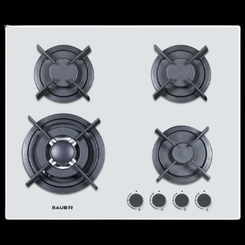 Plita incorporabila cu gaz BAUER GH-604 BG04W, White