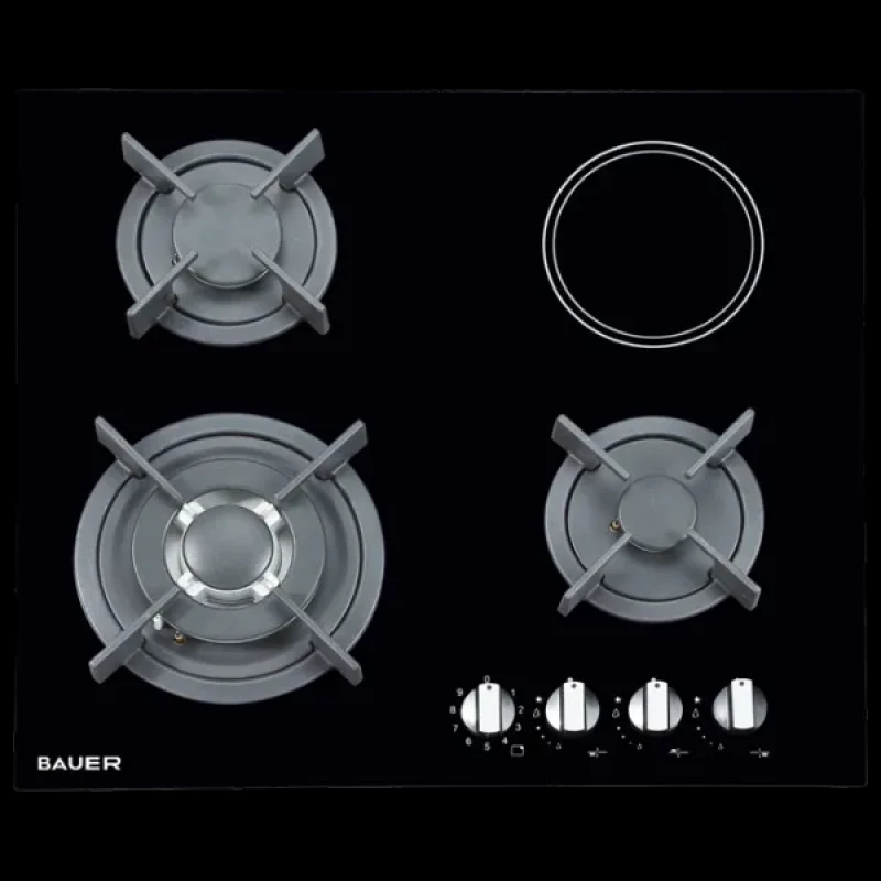 Комбинированная варочная поверхность BAUER PRG 6041EG-A, Black