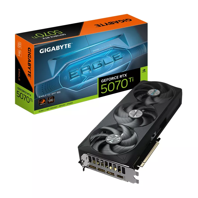 Видеокарта GIGABYTE VGA RTX5070TI 16GB EAGLE OC, (16 ГБ/256 бит)