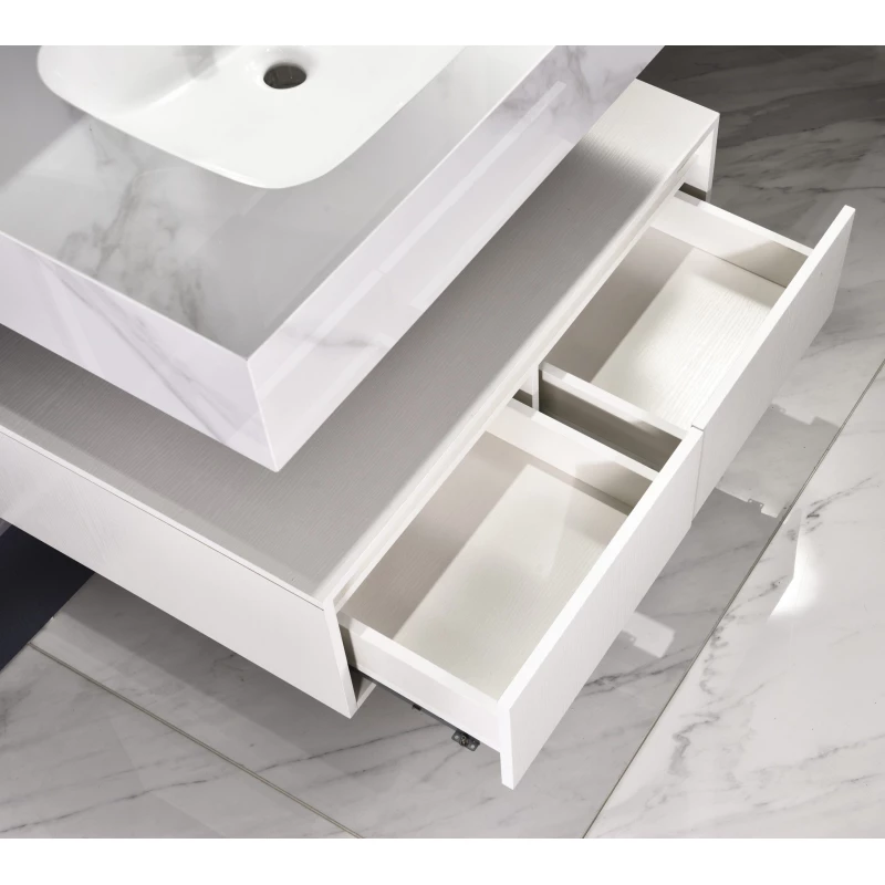 Set mobilier baie cu lavoar Sandonna SET MOBILIER BAIE DIN PIATRA SINTERIZATA 1016A (60CM)