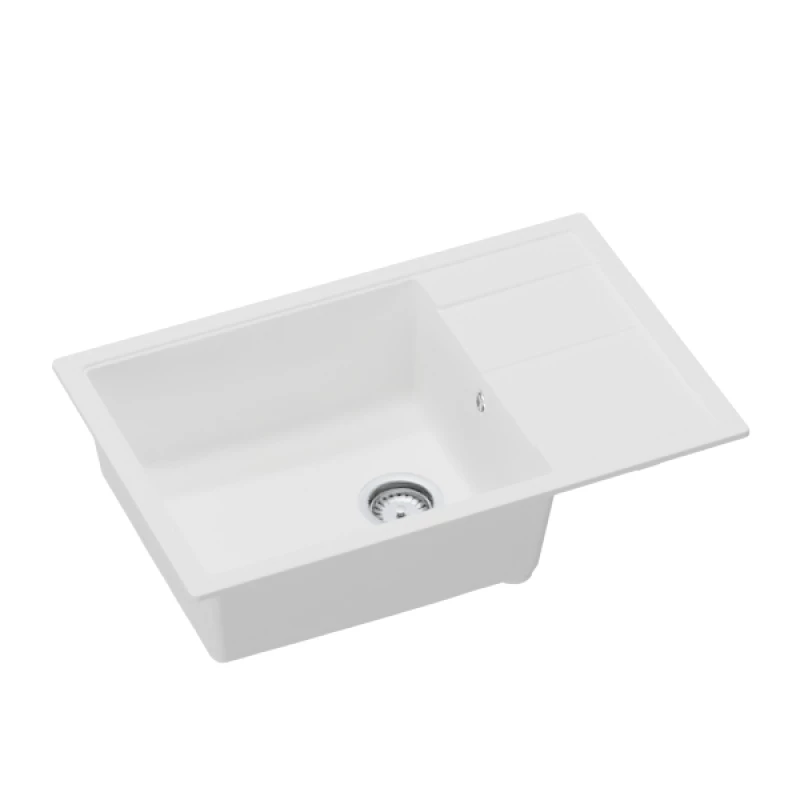 Set chiuveta de bucatarie si baterie Sandonna EWELINA 780 CHIUVETA  (ALB)