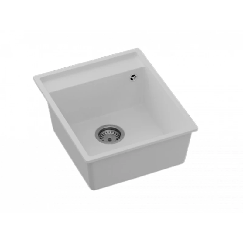 Set chiuveta de bucatarie si baterie Sandonna EMMA 490 CHIUVETA   (ALB)