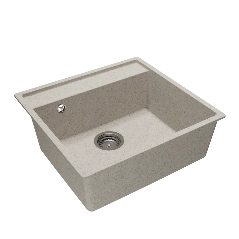 Set chiuveta de bucatarie si baterie Sandonna CHIUVETA  SELENA 530 (BEJ NISIP)