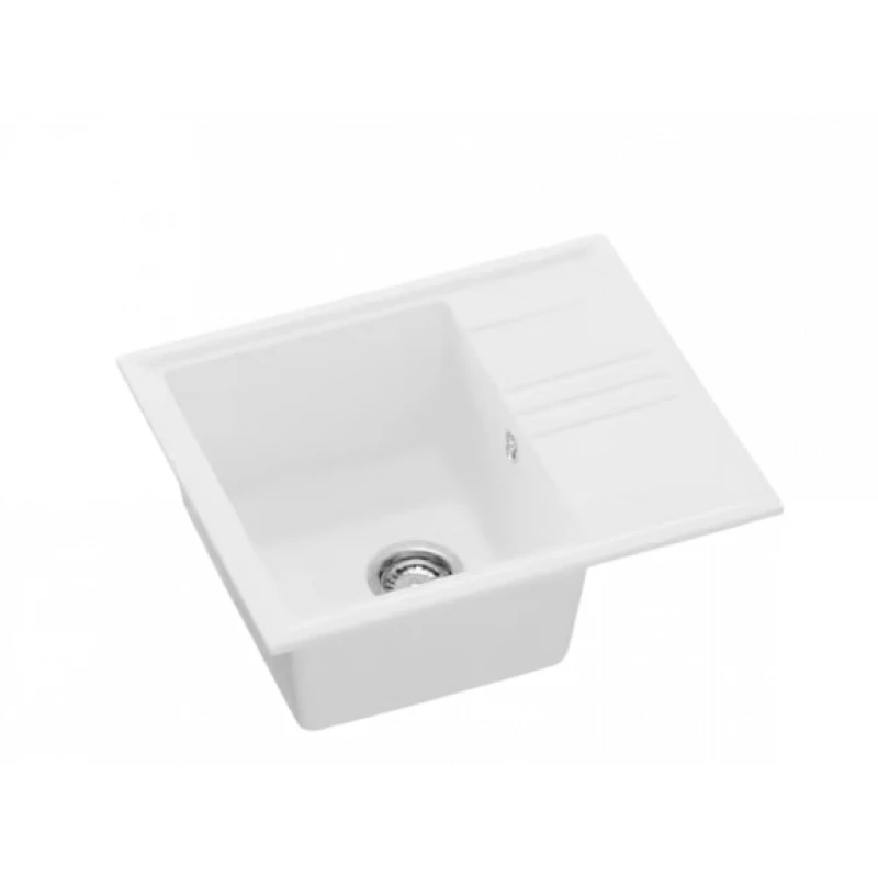 Set chiuveta de bucatarie si baterie Sandonna ALINA 590 CHIUVETA  (ALB)