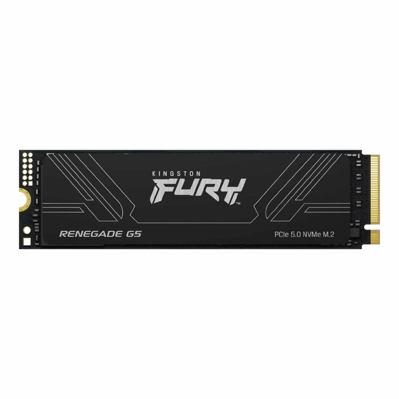SSD KINGSTON M.2 NVME SSD 1.0TB FURY RENEGADE G5, PCIE5.0 X4 NVME, M2 TYPE 2280 FORM FACTOR, SINGLE-SIDED, SEQUENTIAL READS 14200 MB/S, SEQUENTIAL WRITES 11000 MB/S, MAX RANDOM 4K READ 2,200,000 / WRITE 2,100,000 IOPS, SM2508 CONTROLLER, DRAM CACHE, TBW