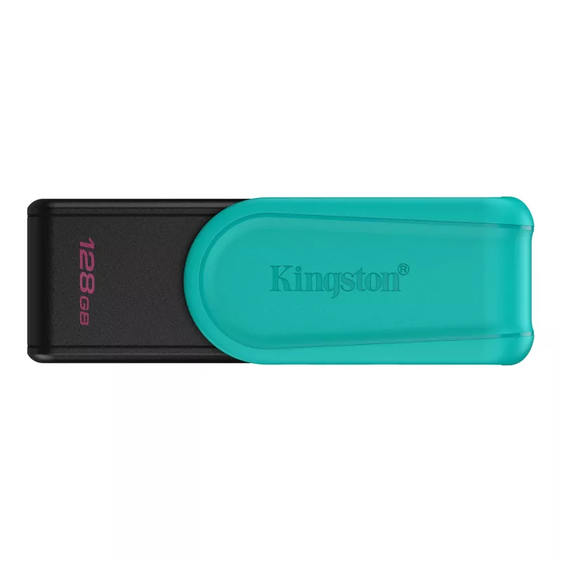 Флешка KINGSTON 128GB USB3.2  Kingston DataTraveler Exodia S Black/Teal, Moving cap design, (Read 100 MByte/s, Write 12 MByte/s)
