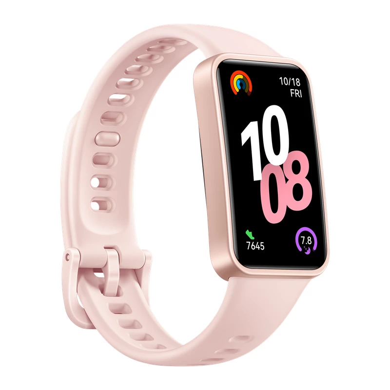 Smartwatch HUAWEI BAND 10, PINK DURABLE POLYMER MATERIALS BODY WITH PINK FLUOROELASTOMER STRAP