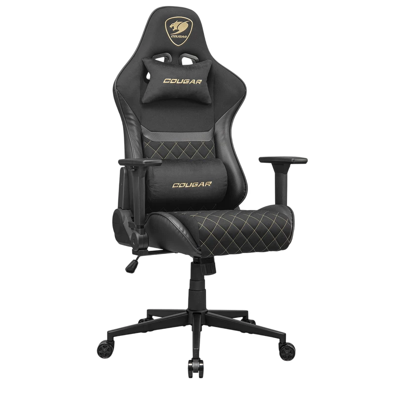 Fotoliu Gaming Cougar GAMING CHAIR  ARMOR ONE V2 GOLD F BLACK/GOLD, USER MAX LOAD UP TO 120KG / HEIGHT 145-180CM