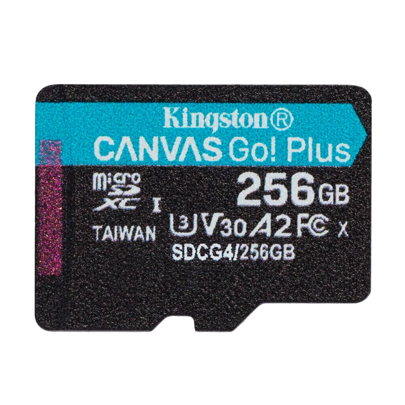 Card de memorie KINGSTON .256GB MICROSD (CLASS 10) UHS-I (U3) +SD ADAPTER,  CANVAS GO! PLUS GEN 4 "SDCG4/256GB" (R/W:200/160MB/S)