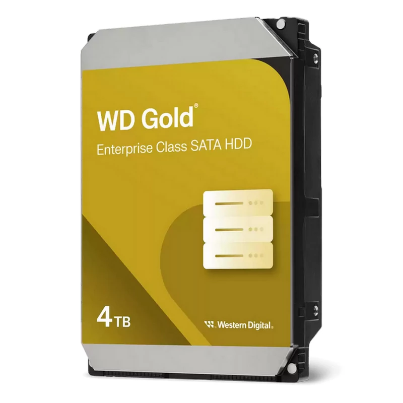 HDD WD 3.5" HDD 4.0TB-SATA-256MB Western Digital "Gold (WD4004FRYZ)", Enterprise, 24/7, CMR, 7200rpm, 2.0M (MTBF)