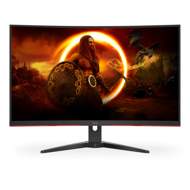 Игровой монитор AOC 31.5" AOC C32G2ZE/BK, Black, Curved-VA, 1920x1080, 240Hz, AdaptiveSync, 0.5msMPRT, 300cd, HDR10, HDMI+DP