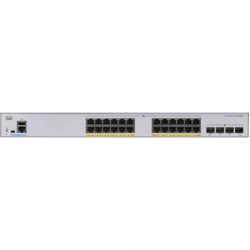 Managed Switch CISCO 24-port Gigabit PoE Managed Switch Cisco CBS350-24P-4G, 4 x 1G SFP