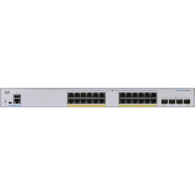 Smart switch CISCO 24-port Gigabit PoE Smart Switch Cisco CBS250-24P-4G, 4 x 1G SFP