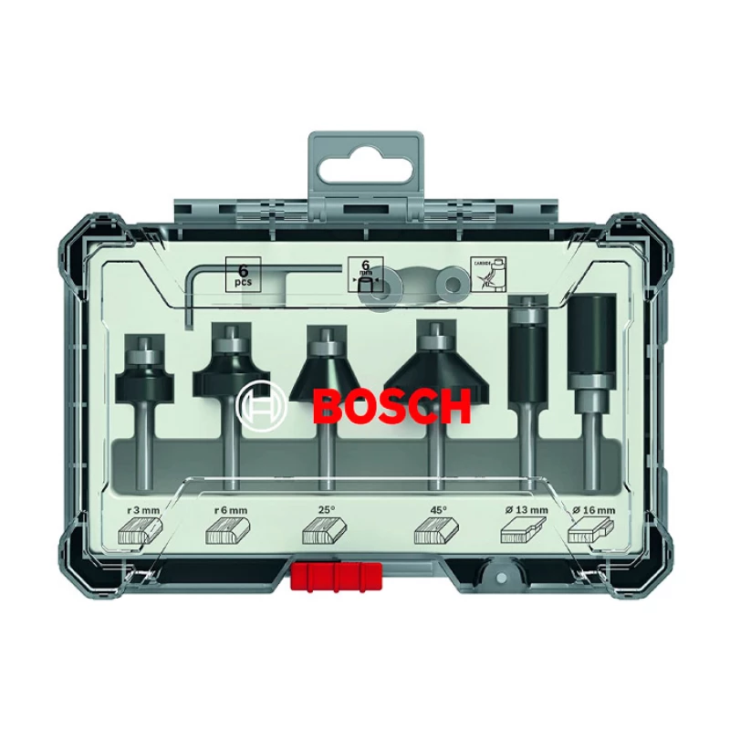Masina de frezat BOSCH 2607017468 BOSCH Set de freze 6buc 6mm