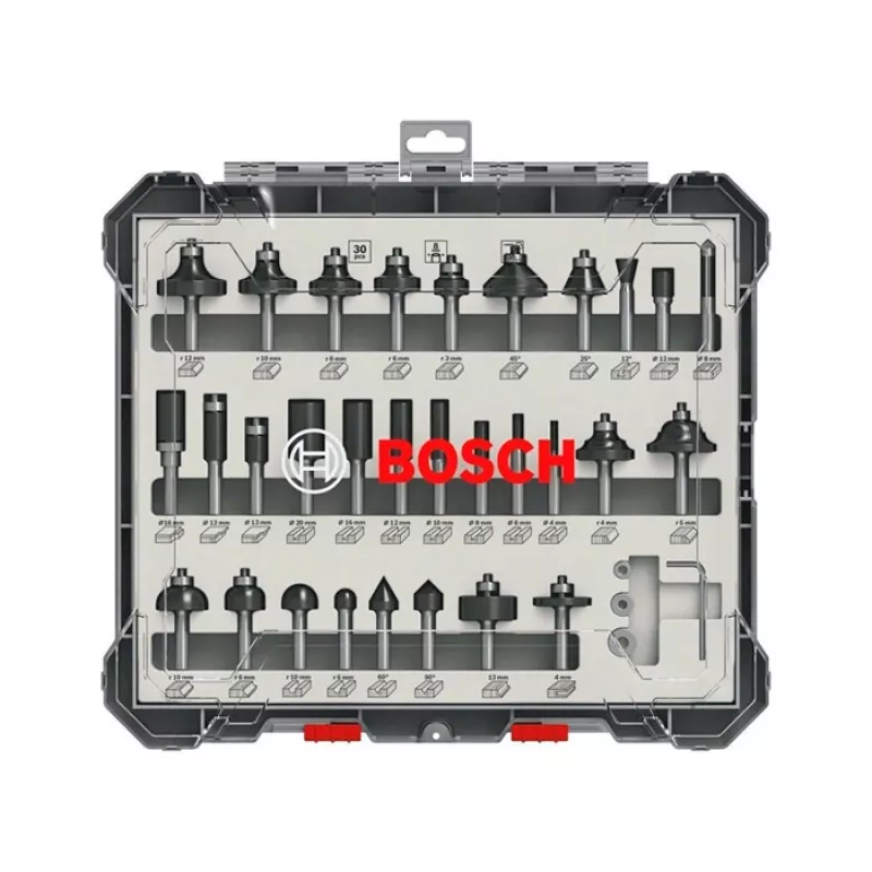 Masina de frezat BOSCH 2607017474 BOSCH Set de freze 30buc 6mm Mixed