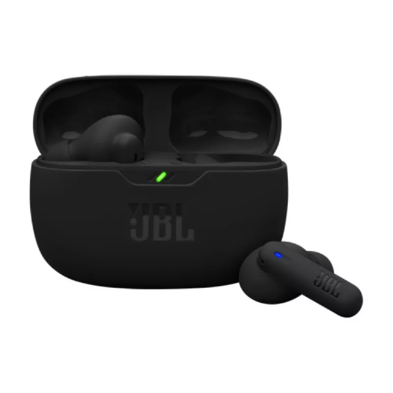 Casti fara fir JBL Wireless JBL Wave Beam 2 Wireless Noise Cancelling Earbuds Black JBLWBEAM2BLK