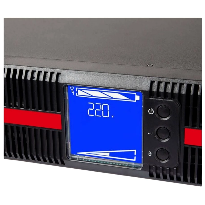 UPS POWERCOM UPS PowerCom MRT-1000 IEC, Rack&Tower, 1000VA/1000W, Online, LCD, RS232, USB,SNMP SLOT, Ex. Batt. Con., IEC