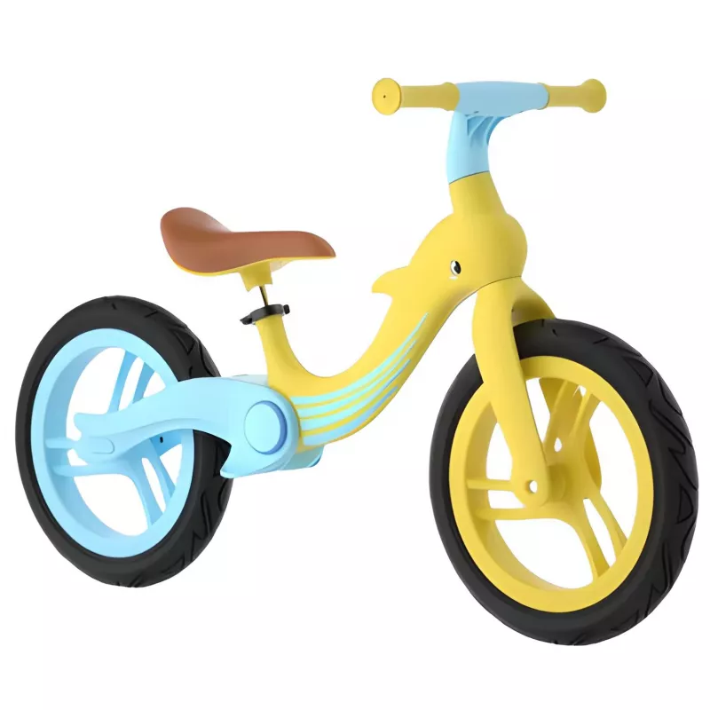 Bicicleta fara pedale 4Play Складной беговел 4Play Dolphin Blue-Yellow