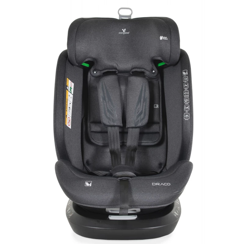 Автокресло детская Cangaroo Детское автокресло Cangaroo Draco I-Size Black