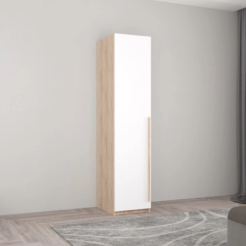 Dulap MOBILDOR Dulap Smart-Home 0.40x0.56x2.0H m. cu polițe Alb/Sonoma