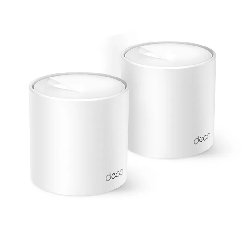 Router wireless TP-LINK TP-LINK Deco X10(2-pack)  AX1500 Mesh Wi-Fi 6 System, 2 LAN/WAN Gigabit Port, 1201Mbps on 5GHz + 300Mbps on 2.4GHz, 802.11ax/ac/b/g/n, Wi-Fi Dead-Zone Killer, Seamless Roaming with One Wi-Fi Name, Antivirus, Parental Controls
