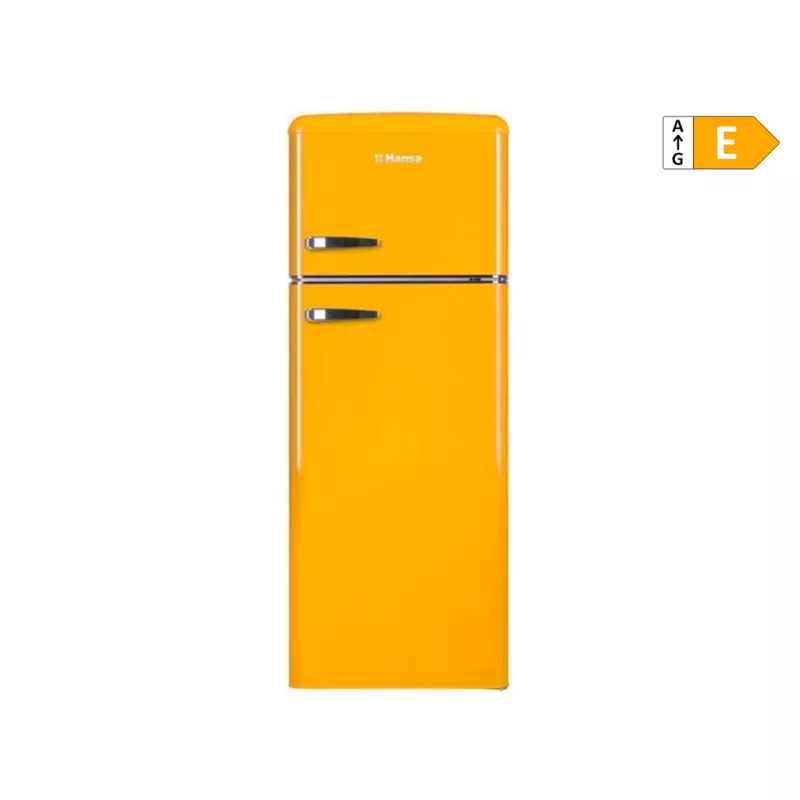 Холодильник HANSA FD221.3Y, 210 л, защитное стекло+, 144 см, Горчичный