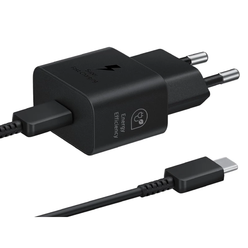 Зарядное устройство Samsung Samsung 25W Fast Travel Charger (w/cable) Black EP-T2510XBEGEU