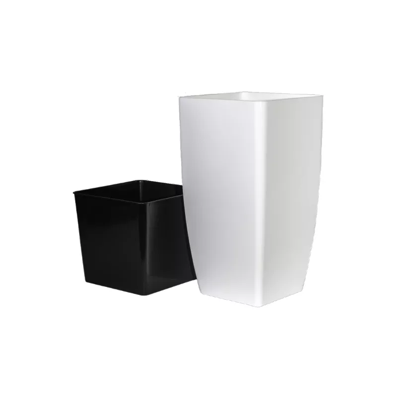 Цветочный горшок Aleana 115037 Ghiveci de flori Cvadro 22*22*41.5 cm Aleana